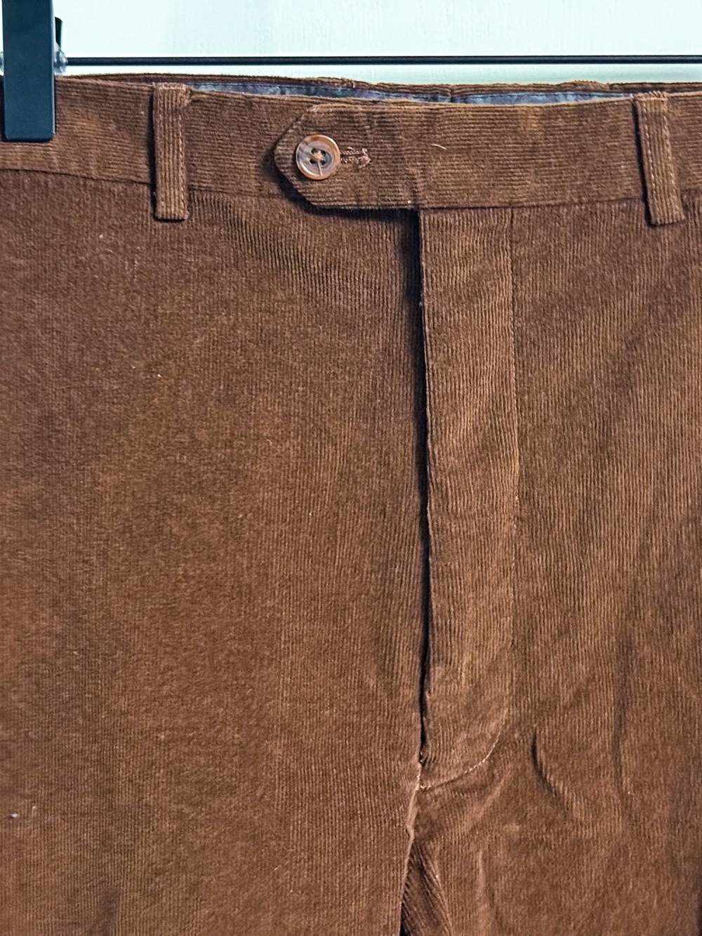Lauren Ralph Lauren Men’s 46x32 Brown Wide Wale Corduroy Pants Straight Leg - Picture 4 of 12